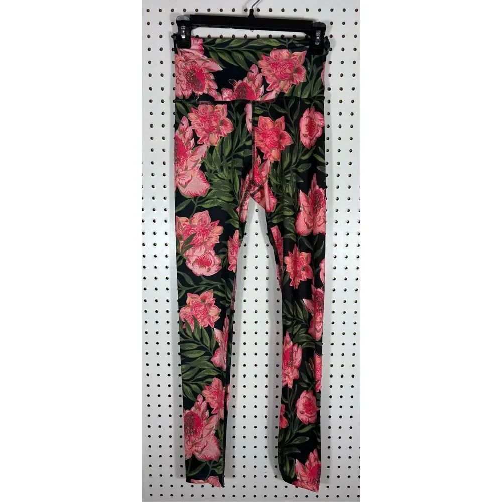Beyond Yoga Women’s High Rise Protes Vine tropical leggings size M